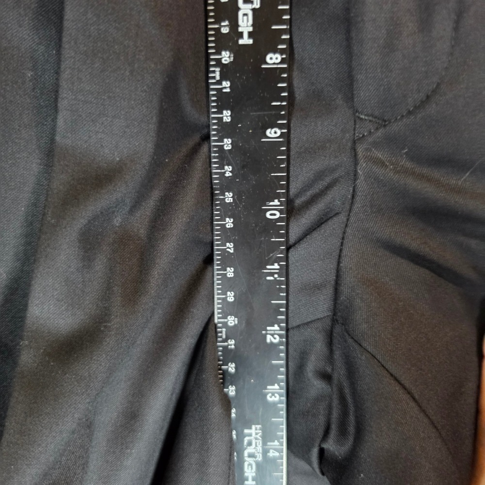 Linea Uomo Travel Lux Pants Mens 34W 40L Black 100% Wool NWT Dress Slacks 1S3 - Picture 5 of 6